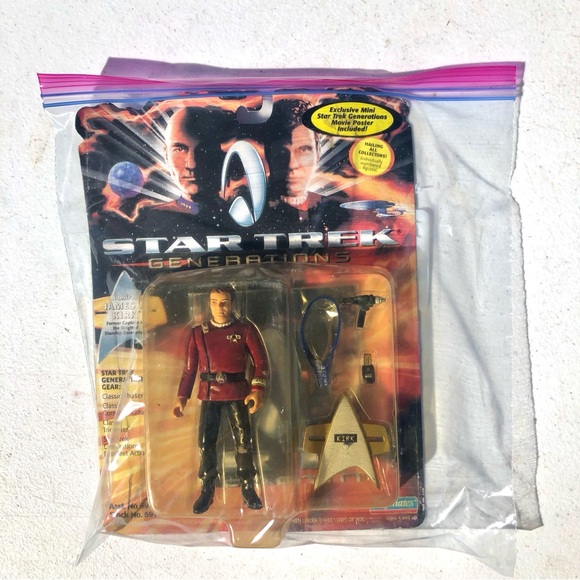 NWT Vintage 1994 Star Trek Captain Kirk Action Figure - Picture 2 of 16